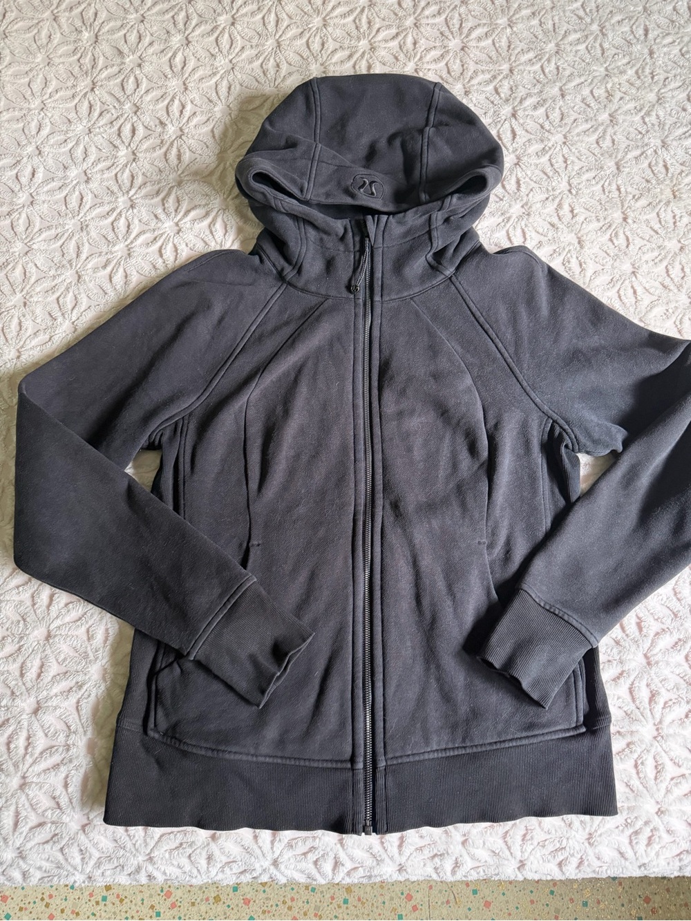 Lululemon Scuba Hoodie Full Zip Light Cotton Fleece - size 12